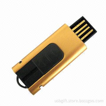 USB flash disk, 2-16GB memory, slim retractable, promotional gift
